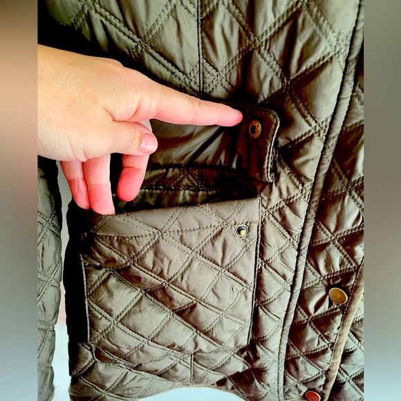Lucky Brand Quilted Jacket - Army Green - Size Medium - Picture 3 of 7